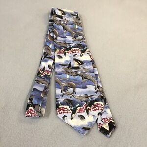 Reed St James whale tie in winter Neck tie